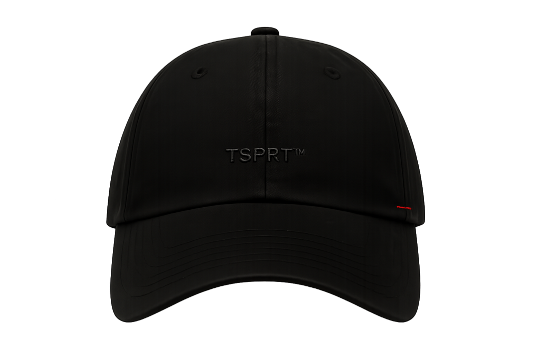 Worn Cap — Object 004, washed black cotton twill